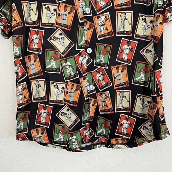San Francisco Giants Hawaiian Shirt Authentic MLB Baseball Card Print Medium - Picture 8 of 12